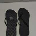 MORMIRAC Womens Slim Leather Comfortable Flip Flops Summer Beach Thong Sandals Arch Support Non Slip, Size 10