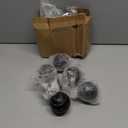 vskikris Set of 6 Decorative Orbs for Bowls and Vases  Circle Pattern  Resin Round Sphere Balls for Living, Dining Room Coffee Table Centerpiece Home Decor