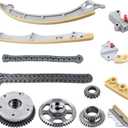 Autoexact 14510R40A01 Engine Timing Chain Kit w/Camshaft Adjuster & VVT Gear, Timing Chain Set Replacement Part Fit for 2008-2015 2.4L Honda Accord Civic Crosstour CR-V Acura TSX ILX