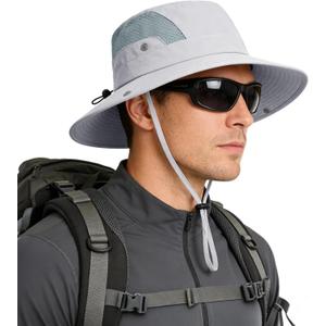 Sun Hat for Men Women UV Protection Wide Brim Fishing Hats Breathable UPF 50+ Boonie Bucket Hats Beach Safari Hiking Garden