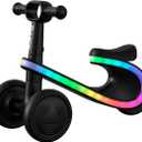 Razor Lightwave 3 Wheel Toddler Balance Bike, Seated Scooter, Multicolor LED Lights, Ages 12 to 30 Months, Tool Free Assembly