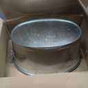 Large 6-Gallon Galvanized Tin Beverage Tub, 20x14x10 inches (Pack of 2)