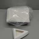 100 Pack Pizza Slice Boxes Bulk, Suits for 12 Inches Reusable Pizza Slice Storage Containers with Windows Wedge Paperboard Plate Food Boxes for Food Cake Tray Slices Storage