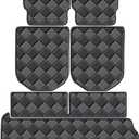 Cargo Mat for Mercedes-Benz GLS-Class 2020-2024 6 Seats Trunk Mat & 2ND+3RD Row Rear Backrest Mat, All Weather Rear Cargo Liner Back Seat Cover Protector, GLS-104, 