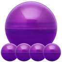 Big Claw Machine Capsules Purple Plastic Sphere Party Favor Containers Round 5 pcs 6.3 inch Jumbo Plastic Christmas Ornaments Extra Large Candy Gift Box Empty Craft Party Supplies Vending Capsules