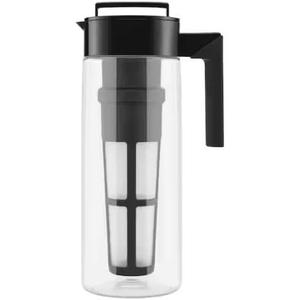 For 64 oz. Cold Brew Black Tritan Plastic Clear Coffee Maker
