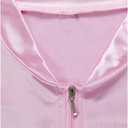 Child Girls Pink Satin Ladys Jacket 50S Pink Satin Jacket Halloween Costumes Little Girls' Coat Size 6-14