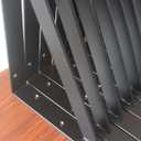4 Pack L10 x H 8" Black Heavy Duty Shelf Brackets with Screws Metal Shelf Brackets Shelf Support Angle Brackets for Shelves L Brackets Heavy Duty Floating Shelf