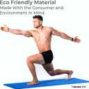 Redge Fit Double Sided Workout Mat with Carrying Straps Premium TPE Eco Friendly Double Layer Material Multifunctional Use Yoga, Pilates, Fitness, Workout, Home Gym Floor Exercise (Blue)
