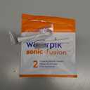 Waterpik Genuine Full Size Replacement Brush Heads With Covers for Sonic-Fusion Flossing Toothbrush SFFB-2EW, 2 Count White