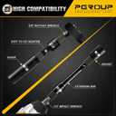 45PCS 1/2” Drive Metric Impact Socket Set, pgroup Deep & Shallow Socket Set with Extension Bars, Adapter and Universal Joint, Size 9-32mm, 6-Point Design, Chrome Vanadium Steel, Includes Storage Case
