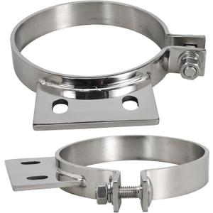 5" Stack Exhaust Clamp for Peterbilt 379 359 1987-1993 Exhaust Stack Pipe 5 inch Mount Bracket Replace 10294 (2)