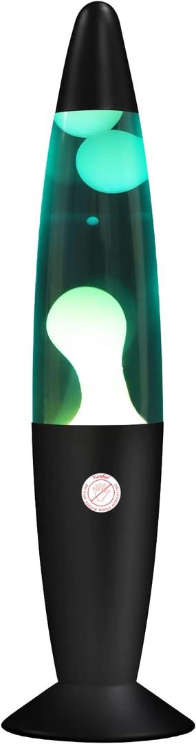 Magma Liquid Motion Lamp with Black Base for Adults Blue Lamps with White Wax for Kids Mood Lamps Perfect Presents for Christmas Thanksgiving Day NightLight with 25W Bulb (13") Magma Liquid Motion Lamp with Black Base for Adults Blue Lamps with White Wax for Kids Mood Lamps Perfect Presents for Christmas Thanksgiving Day NightLight with 25W Bulb (13")