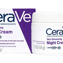CeraVe Skin Renewing Night Cream, Niacinamide, Peptide Complex, and Hyaluronic Acid Moisturizer for Face, 1.7 Ounce