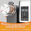 For Ninja Swirl Creami Pints - 2 Pack Compatible with NC700 NC701 Series 13-in-1 Ice Cream & Soft Serve Maker 16 OZ Creami Swirl Replacement Pints BPA-Free | Dishwasher Safe(Grey Lid)