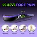 Work Boot Insoles for Standing All Day - Welnove 220 LBS Heavy Duty High Arch Support Orthotic Inserts for Plantar Fasciitis,Flat Feet,Foot Pain,Anti Fatigue Work Orthotic Insoles for Men Women,L (L:W 12-13 / M 10.5-13)