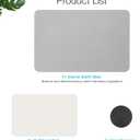 Diatomite Stone Bath Mat, Premium Non-Slip Natural Diatomaceous Earth Bathtub Fast Drying Mats for Bathroom Floor (23.6" x 15.4" Light Grey)