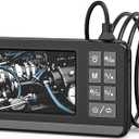 IP67 Waterproof Handheld Endoscope, 8Mm HD Industrial Borescope Dual Lens 1080P, 4.3" Screen with 8 Adjustable LED Lights, Automotive, Home, Wall, Pipe, Car,5m