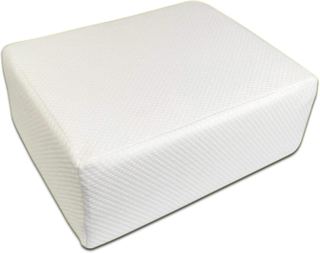 Cube Memory Foam Square Pillow, Ergonomic Support Headrest Slow Rebound Memory Foam Bed Pillow, Side Sleeping Pillow, Cervical Pillow, Travel Pillow, (15"×12"×6")