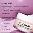 Honest Beauty Ageless Firm and Smooth Cream, Powered by Vegan Collagen Elastin Polypeptides, Firmer Smoother Looking Skin, Fragrance Free, EWG Verified, Cruelty-Free, 1.7 fl oz