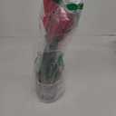 Briful Red Amaryllis Artificial Flowers in Blue Ceramic Pot 18.1" Faux Amaryllis Flower Arrangement with Decorative Bulbs Moss Silk Amaryllis Plant for Home Office Bathroom Table Shelf Dcor