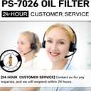 PS-7026 Oil Filter Compatible with Dodge Ram 1500 2500 3500 2014-2020 Chrysler Jeep Ram Vehicle Models, Replaces 68191349AA 68191349AB