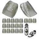 QWORK Metatarsal Guards for Safety Shoes and Boots - Metatarsal Shield Footwear Attachment, Universal Size, 20 Pairs