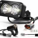 Electric Dirt Bike Headlight Head Light Bar for Surron Sur ron Light Bee S/X LBX X260 Head Light 1000LM White 6000-6500K Motorcycle Lights Spot Bars Headlamp