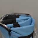 Insulated Grocery Bags with Removable Bottom Board, Zippered Top & Drawstring Expansion, Heavy Duty Reusable Grocery Bags, Collapsible Cooler Bag for Grocery, Shopping, Delivery, Picnic