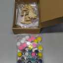 AmazingSpark 12 Sets Paint Your Own Witch Party Favors Pink and Green Princess Party Favors DIY Wood Painting Craft Kit Color Your Own Art Craft Kit(Witch)