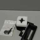 Anti Theft Ring Doorbell Mount - Renter Friendly Ring Doorbell Holder for Apartment Door - All Metal Ring Door Bracket Blink Doorbell Mount No Drill (Frosted Black)