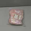 Hiroyuki Iridescent Makeup Bag, 14 inches Cosmetic Bag, Large Capacity Travel-Friendly Pouch (Plain, Pink)