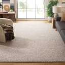 S & L Homes 100% Wool Hand Woven Chunky Knit Popcorn Rug - Beige Contemporary Area Rug for Living Room Bedroom (6x9-Beige)