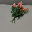 Artificial Fake Flowers Silk Plastic Plant Arrangement for Home Indoor Outdoor Garden Wedding Table Vase Decorations Faux Snapdragon Flower, 3 Bouquets (Pink)