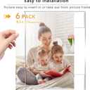 DZZ 8.5 x 11 frame,picture frames 8.5 x 11 High Transparent Photo Frame,Clear Acrylic frame,picture frames for wall, for Photo Poster Canvas Certificate Document Gallery,Set of 6