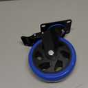 4 Inch Caster Wheels, Casters Locking Swivel Casters with Brake, Industrial Plate Casters Wheels