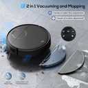 Robot Vacuum, 2 in 1 Robot Vacuum and Mop Combo for Pet Owners: Strong Suction, Anti-Tangle Brushless Inlet, Picks Up Dog & Cat Hair, Wet Mopping Removes Paw Prints, Auto-Recharge with Schedule