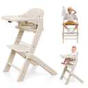 Obee Odee Full-Body Washable Baby High Chair with Soft Cushion, Adjustable for 6 Months to 220 Lb - Multifunctional and Convertible High Chairs for Babies and Toddlers -Portable and Easy Operation