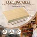 5 Pcs Wire Rack Covers 24x16x2.5 inch PVC Pantry Shelf Cover 0.31 inch Thick Removable Closet Wire Rack Shelf Covers,Decoration Kitchen Bathroom Office Shelving (Wood Color,24x16x2.5inch)