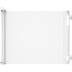 Indoor/Outdoor Paw Proof Retractable Dog Gate, 36.6" Tall Extends to 71" Wide, White