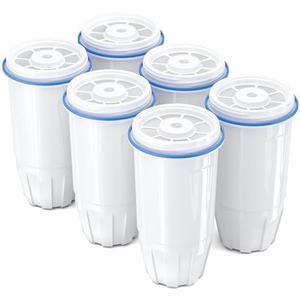 Upgraded Water Filter Replacement Fit for Zero Pitcher and Dispenser ZR-001 ZR-004 ZP-006 ZR-017, Five-Stage Filter System, Effectively Reducing Lead, Chromium, and Contaminants, 6 Packs, By BOGDA