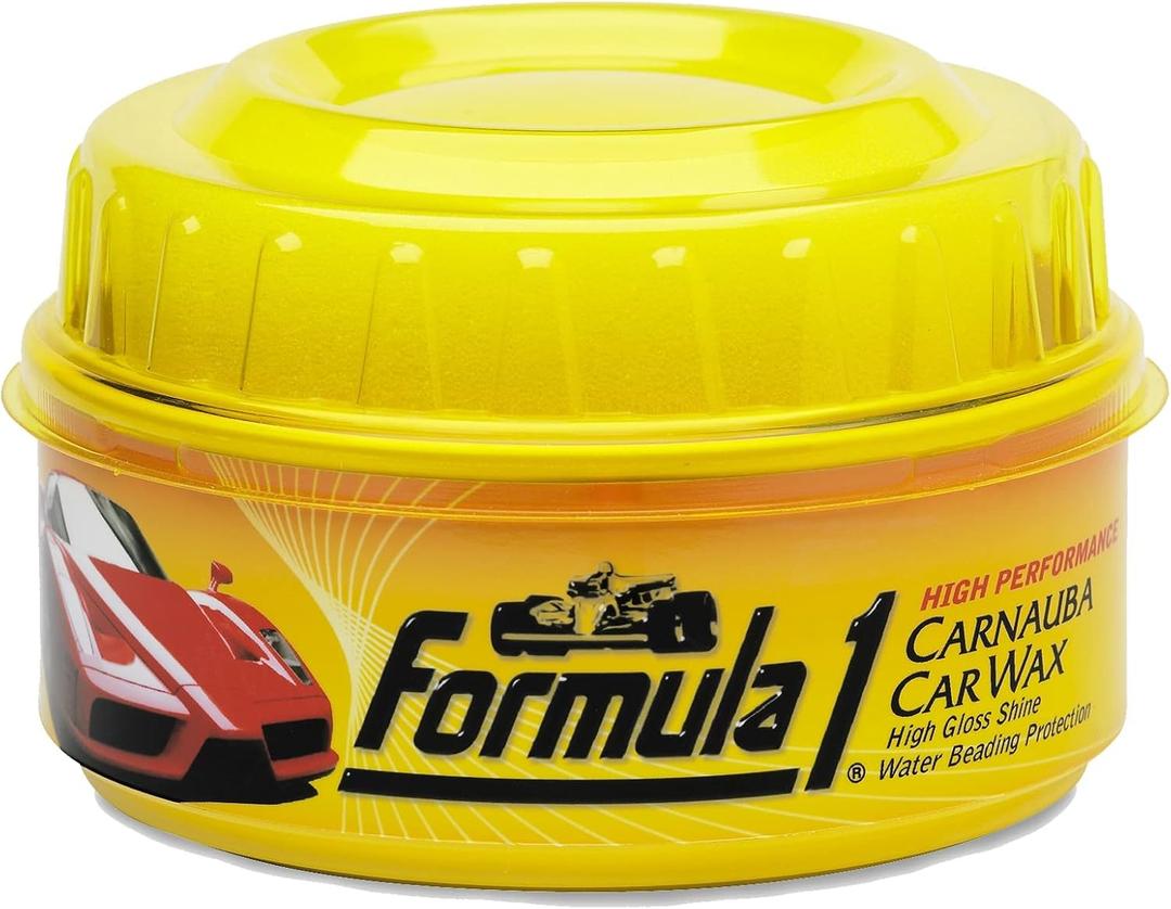 Formula 1 Carnauba Car Wax Paste - High-Gloss Shine - Polish for Car Detailing to Shine & Protect  Remove Haze and Paint Swirls w/ Micropolishing Agents  Car Cleaning Supplies (12 oz)