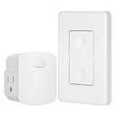 DEWENWILS Remote Control Outlet Wireless Wall Switch, 15A/1875W Wireless Light Switch, Remote Plug Outlet for Lamps, Fan, Appliance, 100 FT Range, No Wiring Needed, FCC Listed