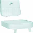Wise 8WD562-2-710 Ladder Back Helm Chair Seat Cushion Set, White