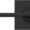 Schlage F10 LAT 622 COL Latitude Collins Passage Lever for Interior Hall and Closet, Matte Black