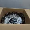 48" Dimmable Crystal Fandelier Ceiling Fans with Lights and Remote Modern Retractable Chandelier Ceiling Fan for Bedroom Dinning Room Living Room,Black