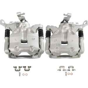 SCITOO 19B7155 19B7154 Rear Left & Right Disc Brake Calipers w/Bracket Fit For Mazda For 3 2014-2016,For Mazda For 3 Sport 2014-2016, Single Piston