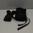 Airplane Pillow Combo with Chin Strap, Travel Pillows for Airplanes with Sleep Eye Mask, Plane Pillow for Long Flights, Car Road Trip, 360 Headrest, Stop Bobblehead, Black