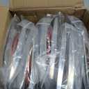 TMH 20 Pcs 6.5 Inch Clear Lens Amber Side Marker Lights Sealed Surface Mount 12 LED with Chrome Bezel for Caravan Trailer RV Truck Bus Lorry Flatbed Pickup 12V DC BB12