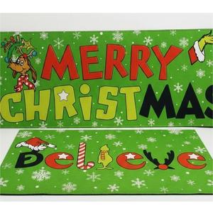 Christmas Kitchen Decor, Funny Christmas Kitchen Rugs, Set of 2 Merry Christmas Kitchen Mats, Holiday Xmas Doormat Bathroom Door Decorations for Outdoor Indoor, 29x17and 46x16 Inch